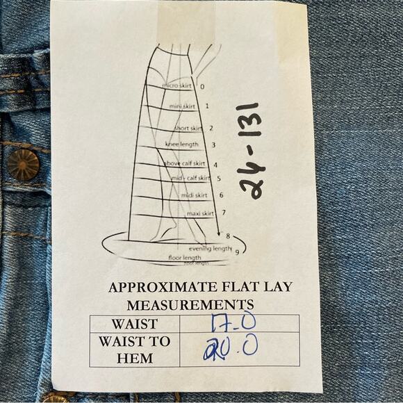 AVENUE JEANS VINTAGE Y2K WESTERN BOHO DENIM MINI SKIRT BLUE - 14 - Picture 7 of 7